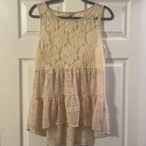 Lace tank top